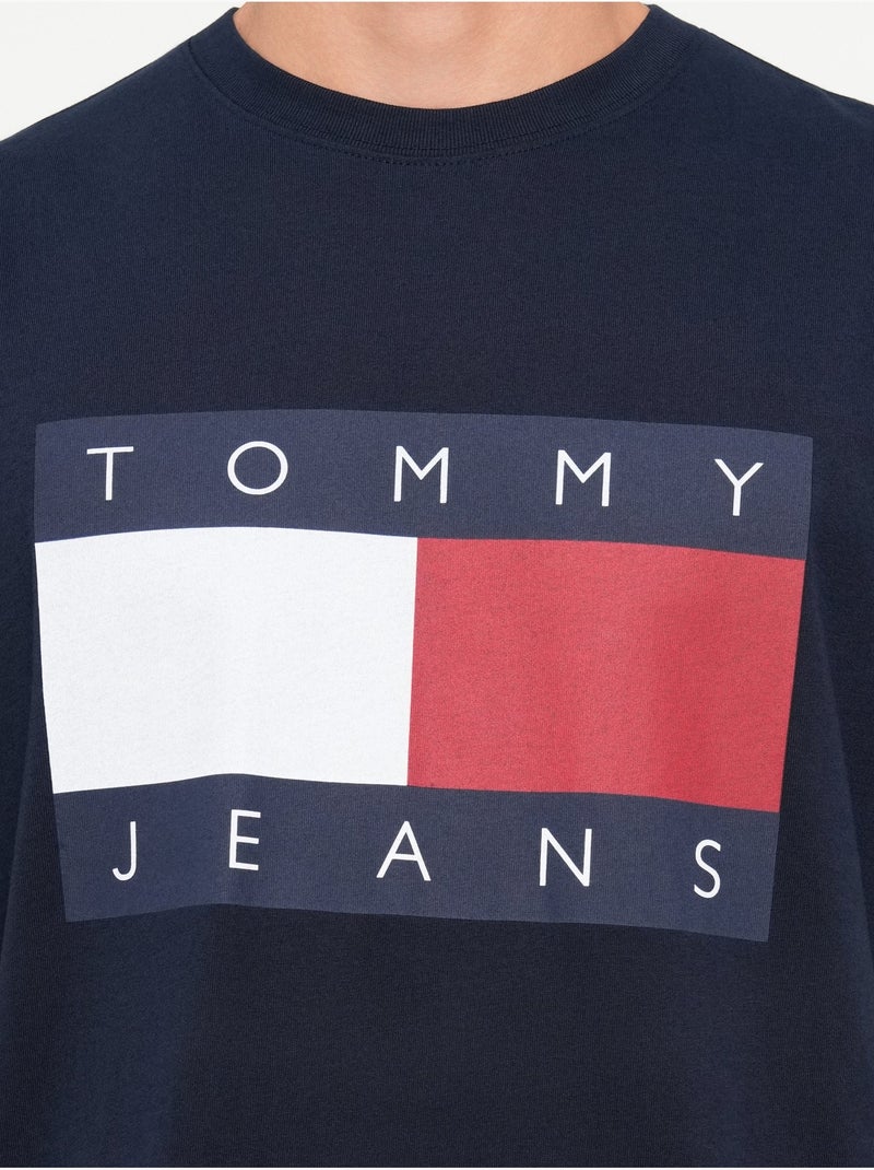 Camiseta de manga corta - Tommy jeans Azul - Kiabi