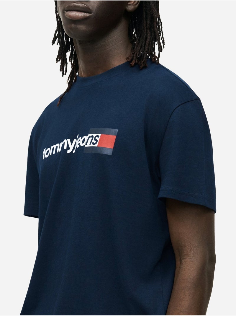 Camiseta de manga corta - Tommy jeans Azul - Kiabi