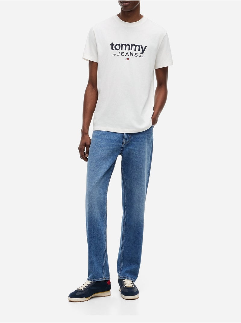 Camiseta de manga corta - Tommy jeans Blanco - Kiabi