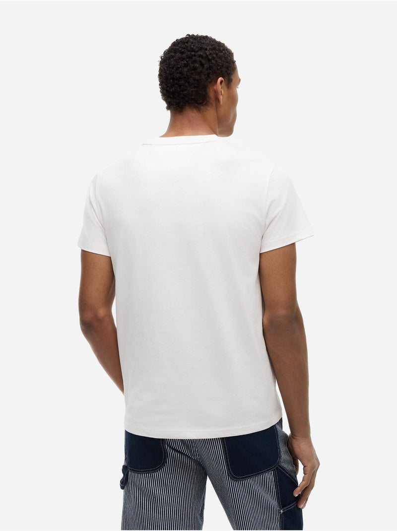Camiseta de manga corta - Tommy jeans Blanco - Kiabi