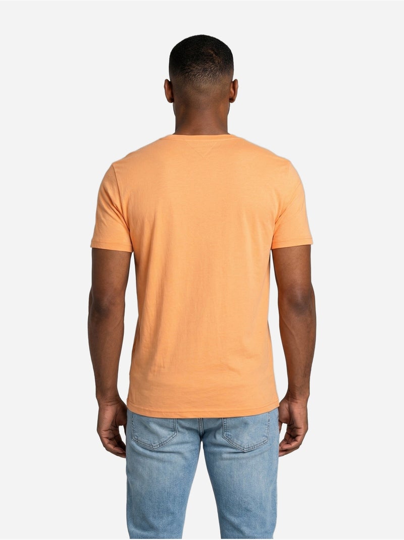 Camiseta de manga corta - Tommy jeans Naranja claro - Kiabi