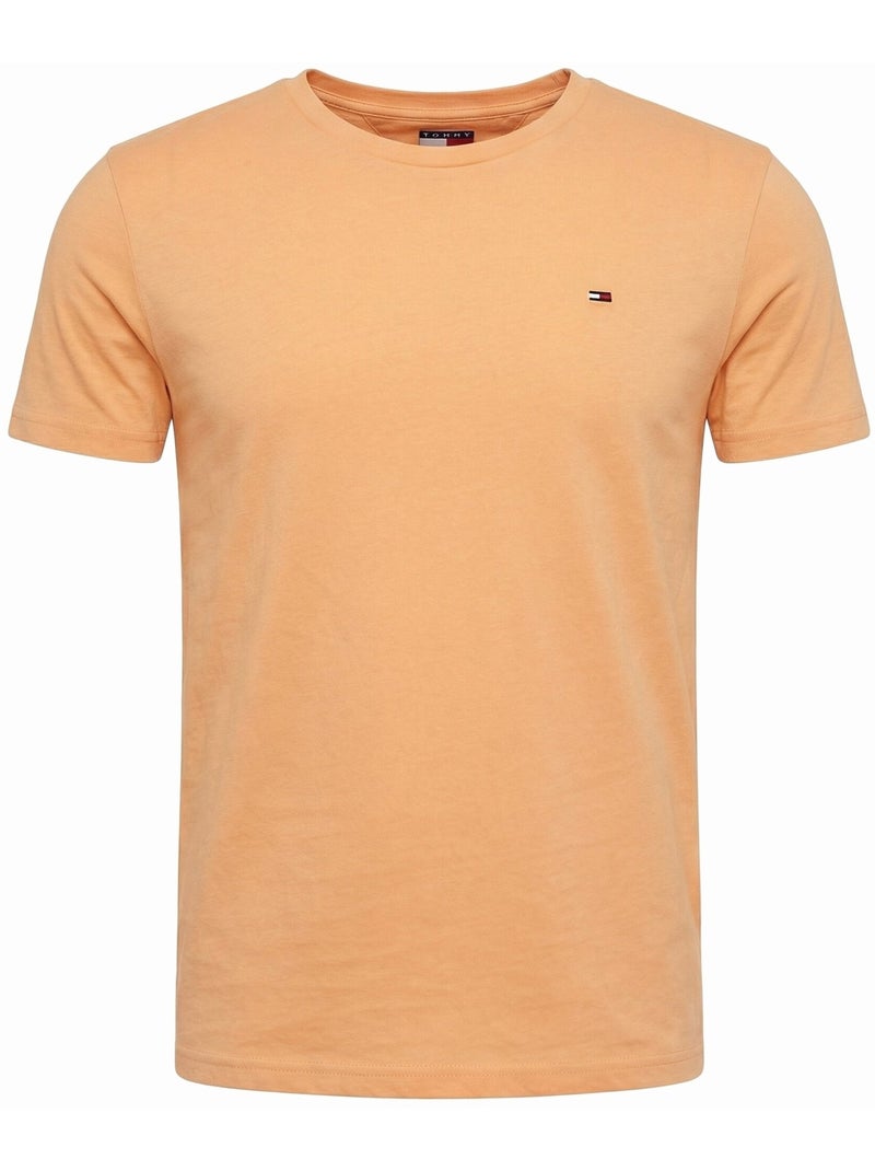 Camiseta de manga corta - Tommy jeans Naranja claro - Kiabi
