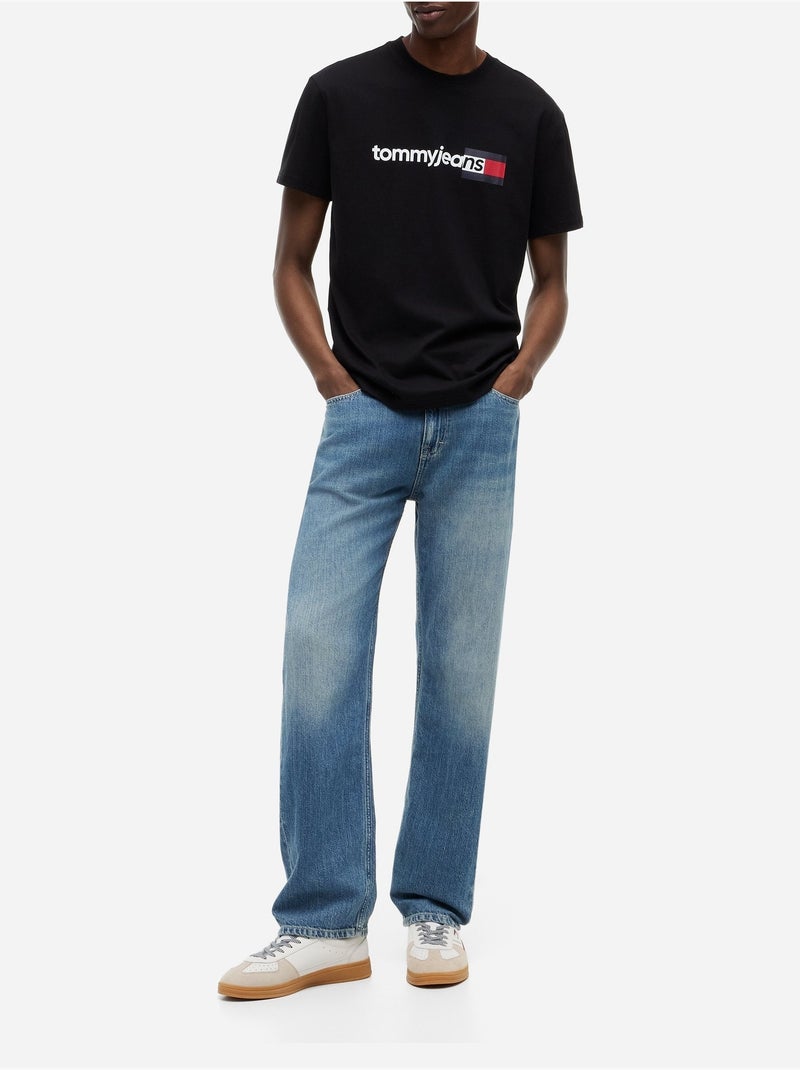 Camiseta de manga corta - Tommy jeans Negro - Kiabi