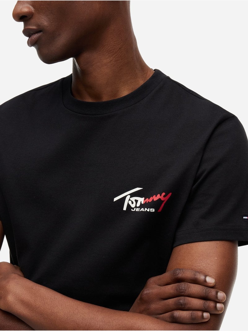 Camiseta de manga corta - Tommy jeans Negro - Kiabi