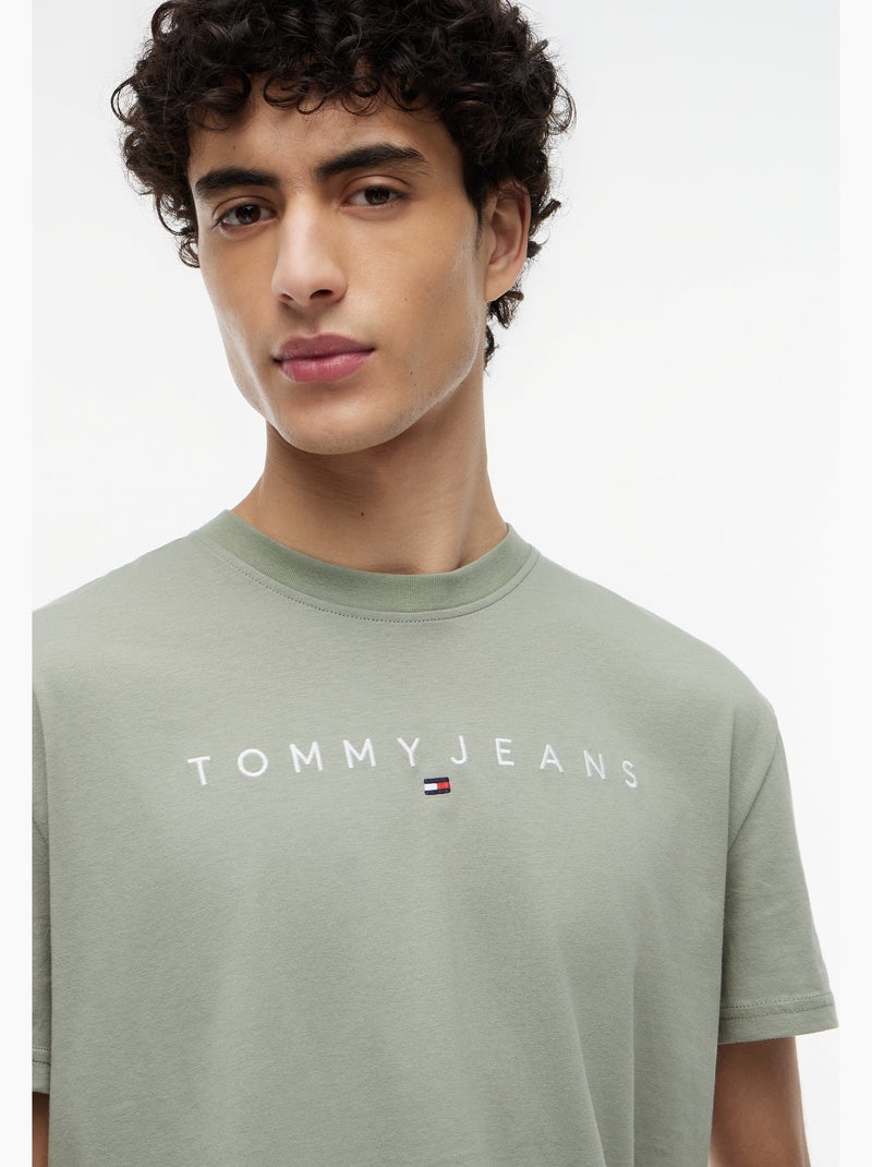 Camiseta de manga corta - Tommy jeans Verde - Kiabi