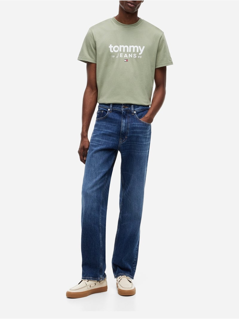 Camiseta de manga corta - Tommy jeans Verde - Kiabi