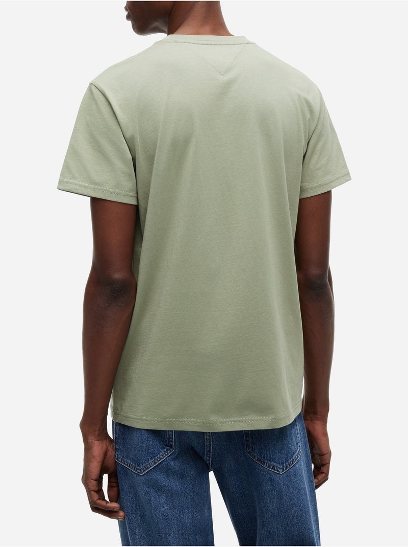 Camiseta de manga corta - Tommy jeans Verde - Kiabi