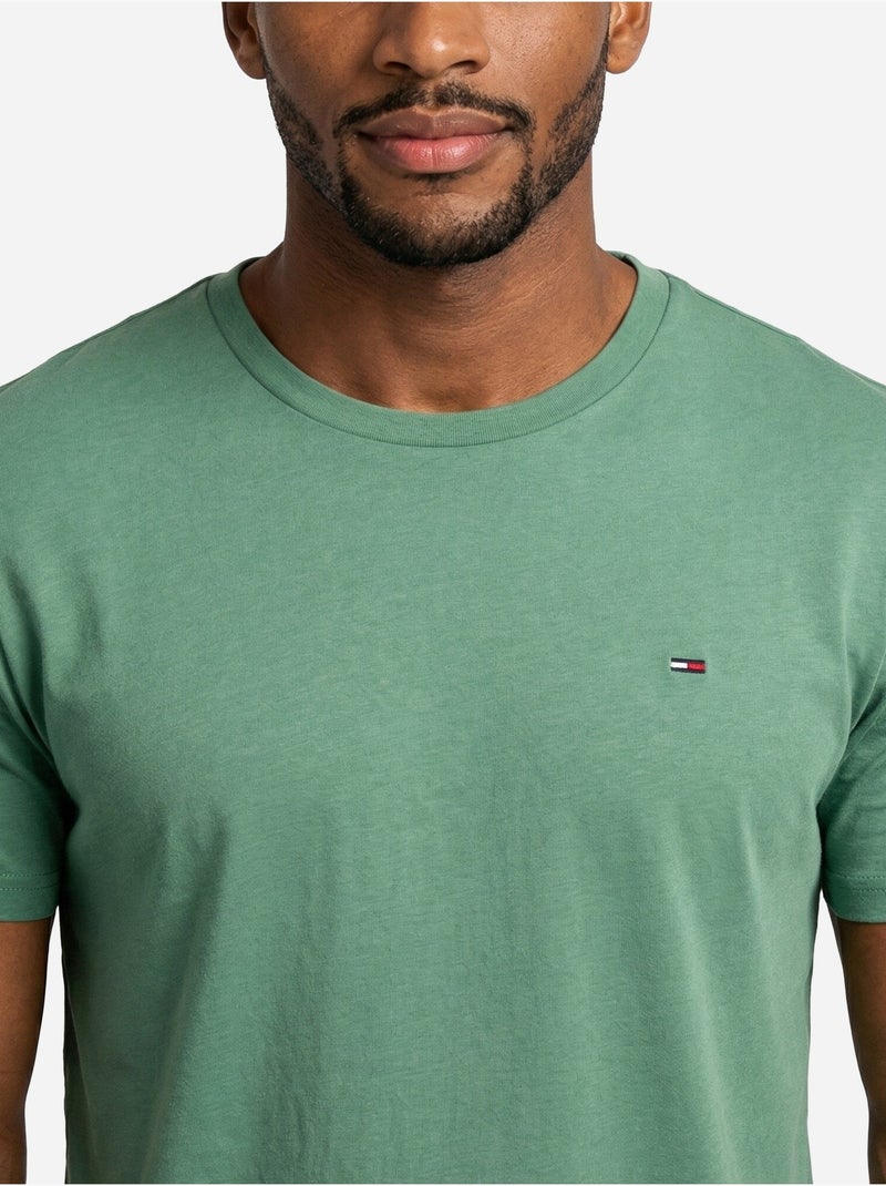 Camiseta de manga corta - tommy jeans Verde - Kiabi