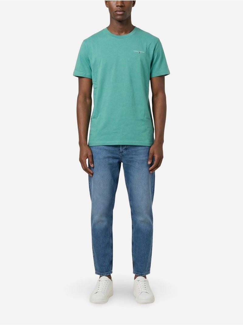 Camiseta de manga corta - Tommy jeans Verde - Kiabi