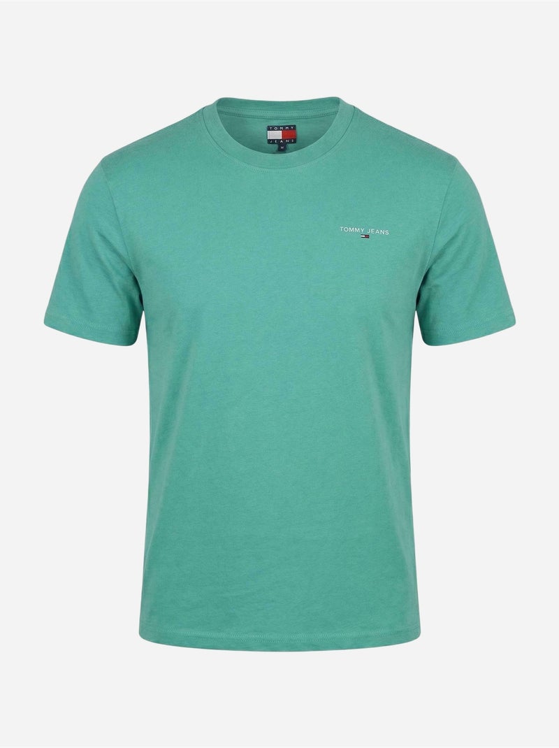 Camiseta de manga corta - Tommy jeans Verde - Kiabi
