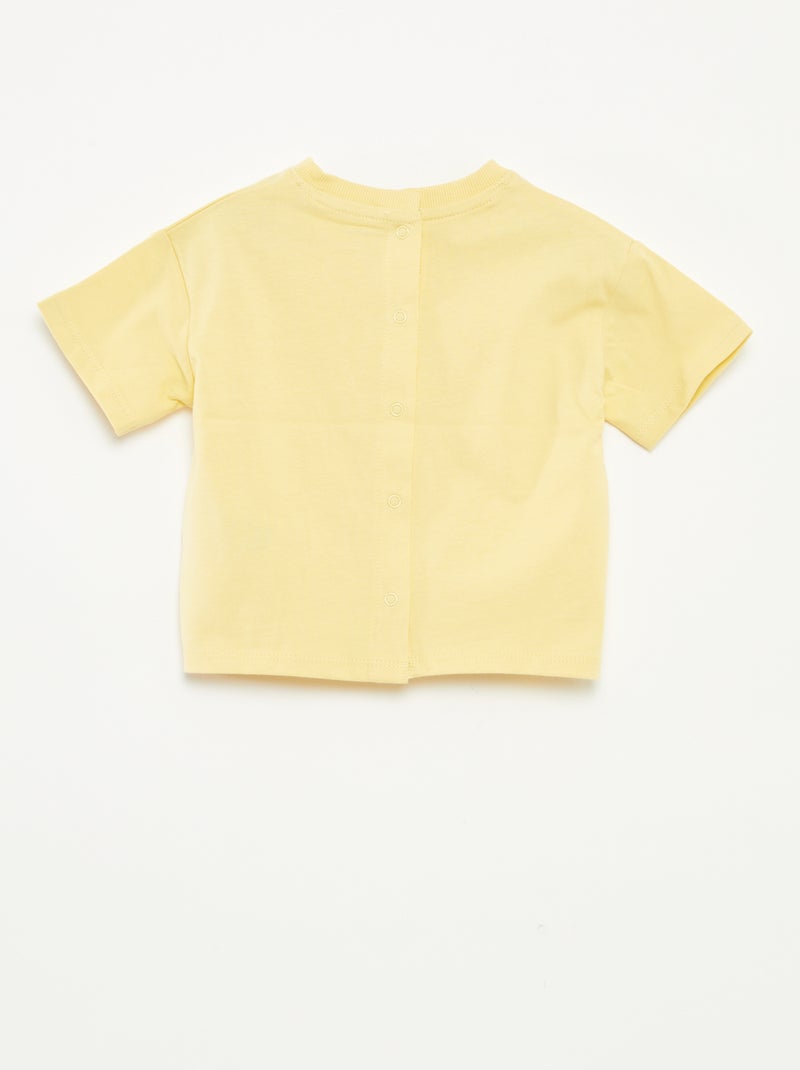 Camiseta de manga corta - Tough Cotton¿ AMARILLO - Kiabi