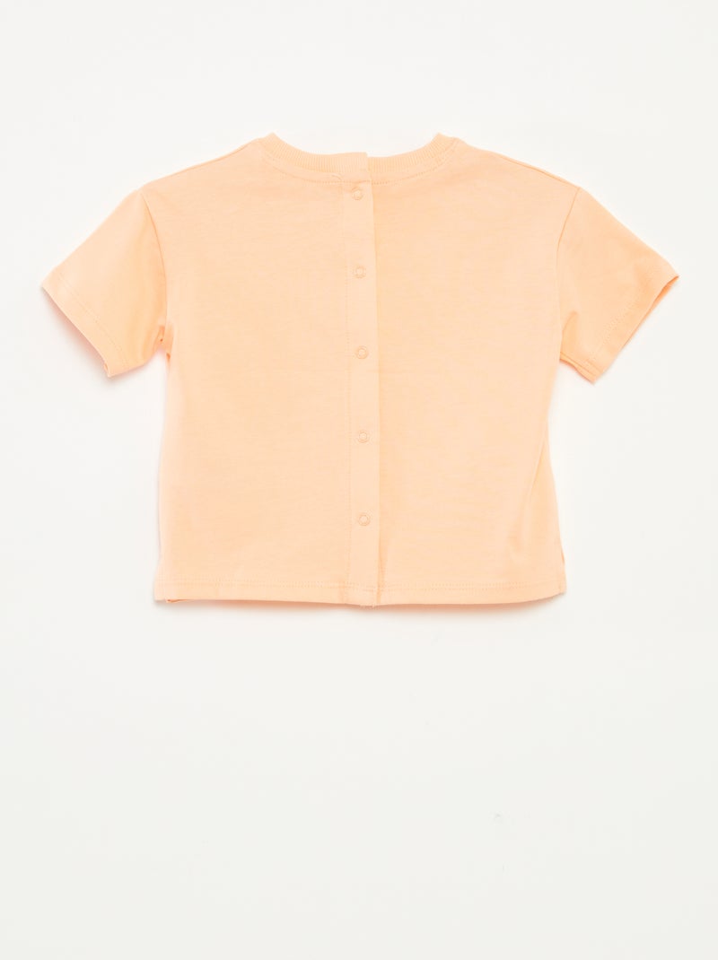 Camiseta de manga corta - Tough Cotton¿ NARANJA - Kiabi