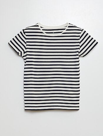 Camiseta de manga corta a rayas