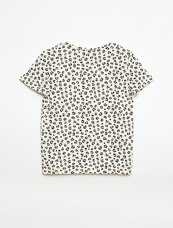 Camiseta de manga corta a rayas