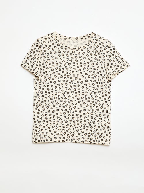 Camiseta de manga corta a rayas - Kiabi