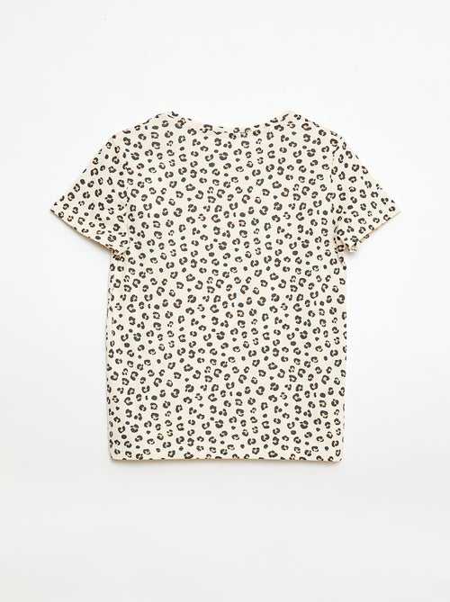 Camiseta de manga corta a rayas - Kiabi
