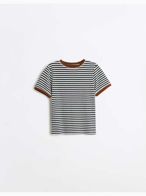 Camiseta de manga corta a rayas, mo fashion - Kiabi