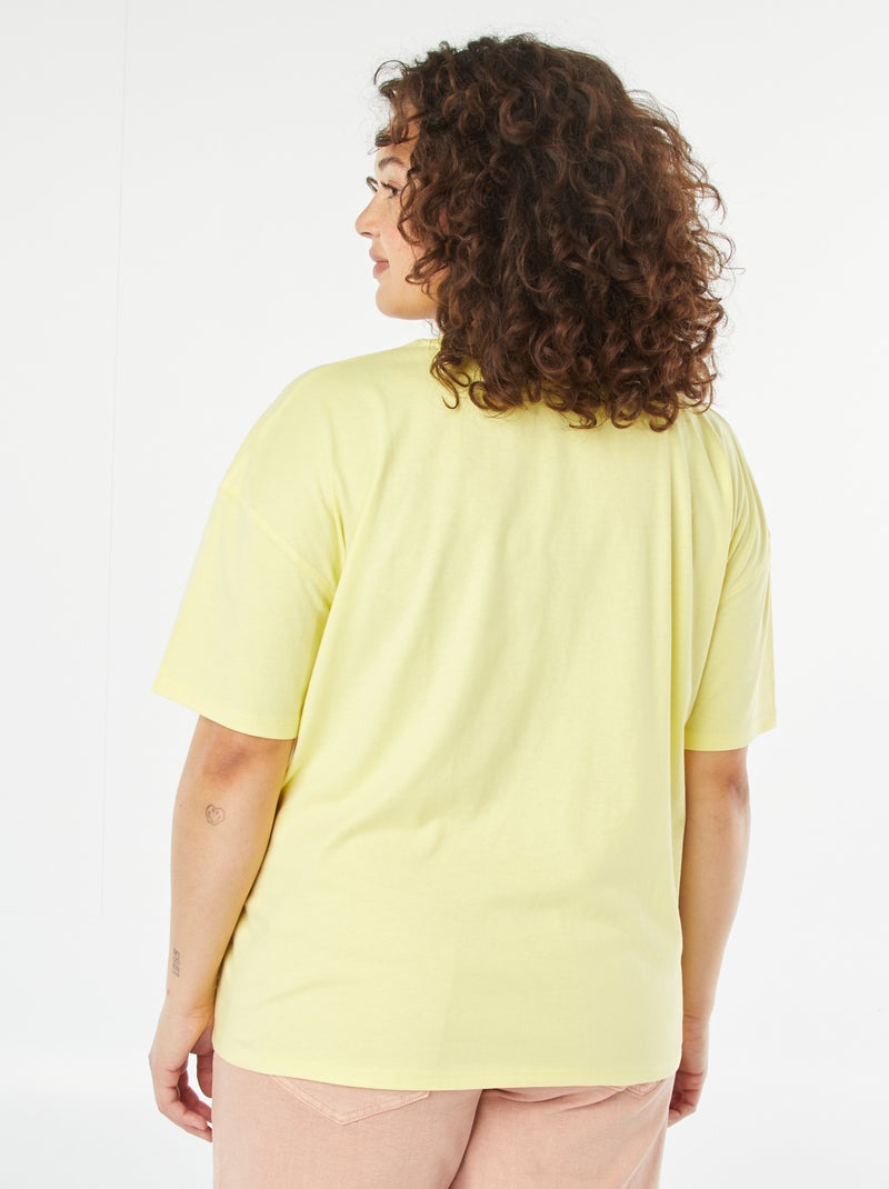 Camiseta de manga corta 'ACDC' AMARILLO - Kiabi