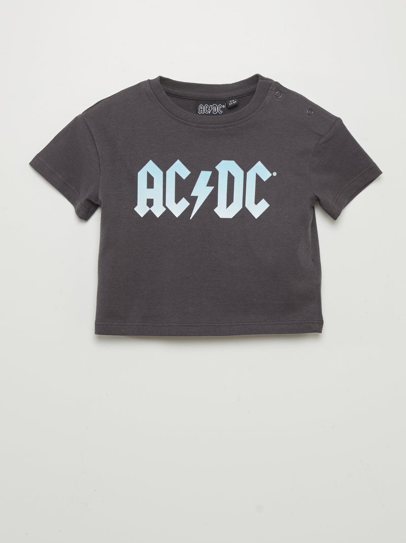 Camiseta de manga corta 'ACDC' NEGRO - Kiabi