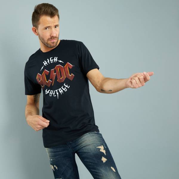 camiseta ac dc hombre