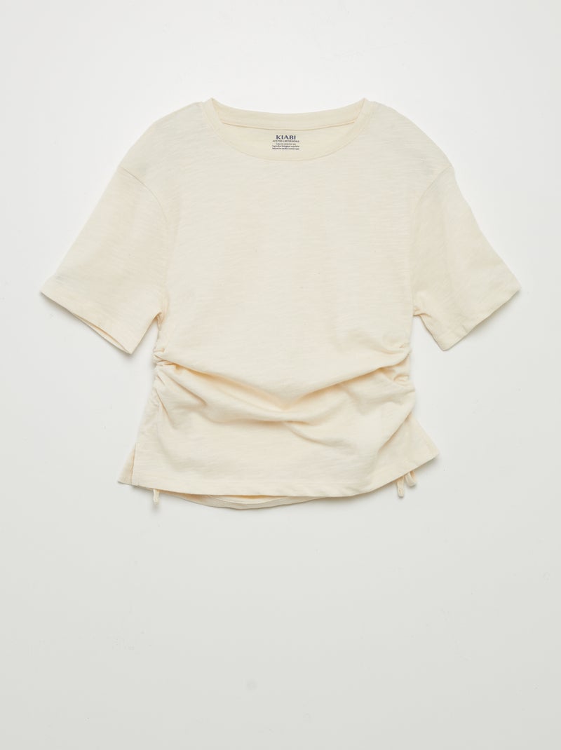 Camiseta de manga corta BEIGE - Kiabi