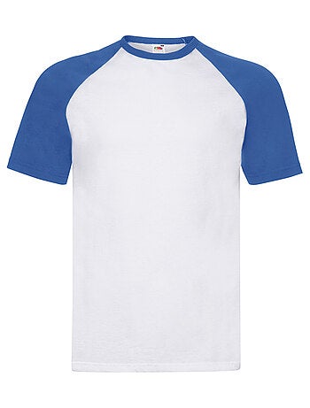 Camiseta de manga corta béisbol para hombre - fruit of the loom