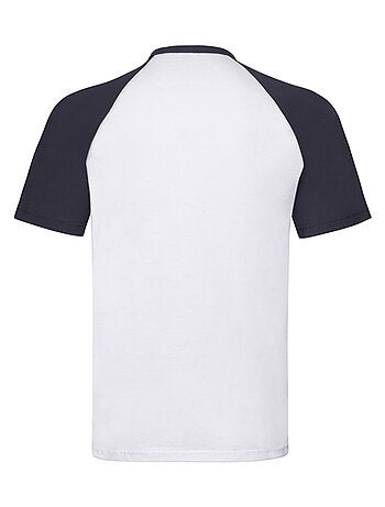 Camiseta de manga corta béisbol para hombre - fruit of the loom