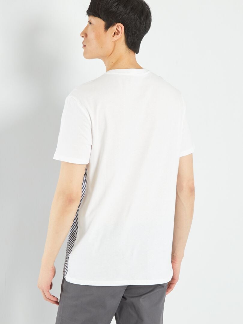 Camiseta de manga corta Blanco - Kiabi