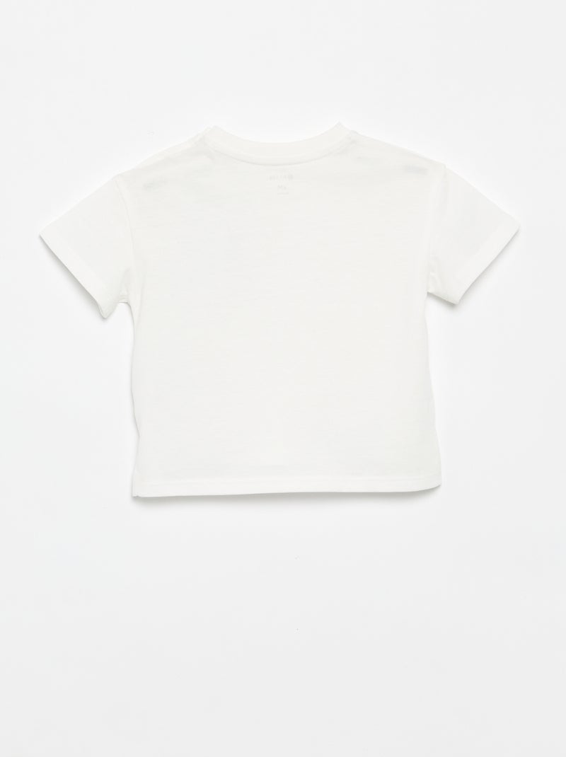 Camiseta de manga corta Blanco - Kiabi