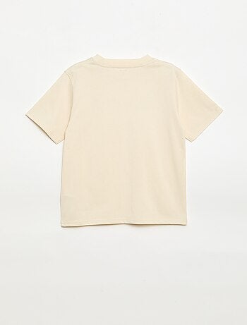 Camiseta de manga corta bordada