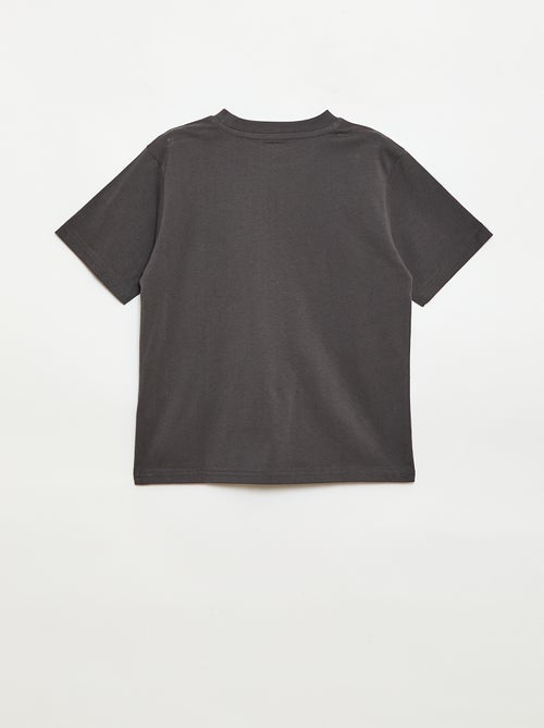 Camiseta de manga corta bordada - Kiabi