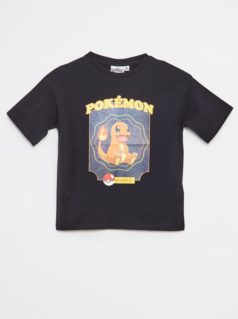 Camiseta de manga corta 'Charmander' negro - Kiabi