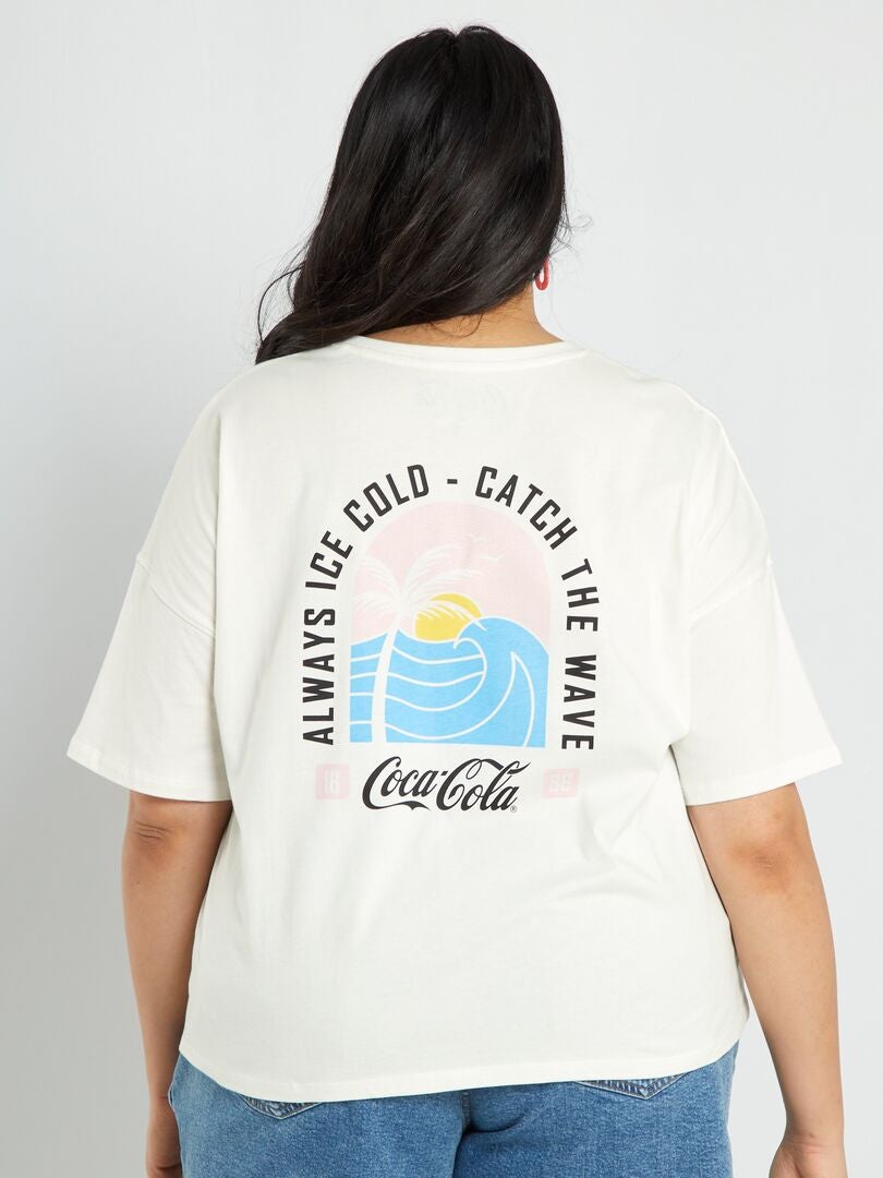 Camiseta de manga corta 'Coca-Cola' Blanco - Kiabi