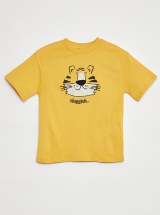 Camiseta de manga corta con adorno