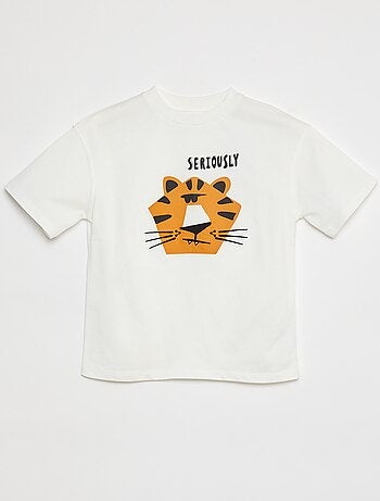 Camiseta de manga corta con adorno