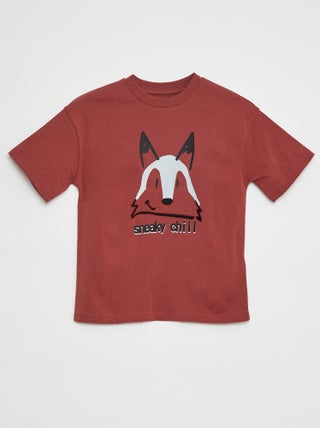 Camiseta de manga corta con adorno