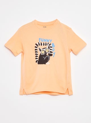 Camiseta de manga corta con adorno