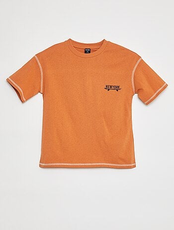 Camiseta de manga corta con adorno