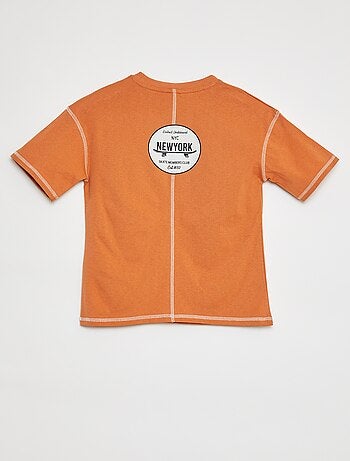 Camiseta de manga corta con adorno