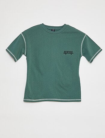 Camiseta de manga corta con adorno