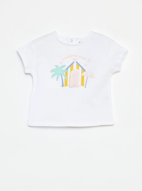 Camiseta de manga corta con animación - Kiabi