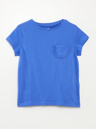 Camiseta de manga corta con bolsillo en el pecho