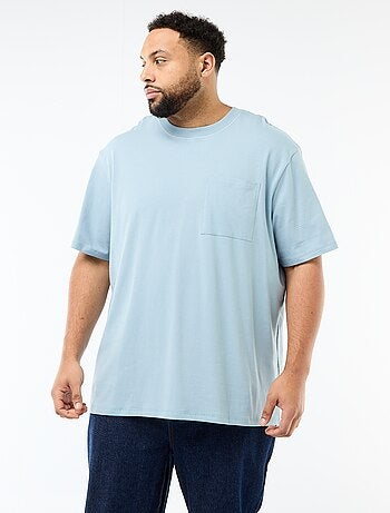 Camiseta de manga corta con bolsillo en el pecho