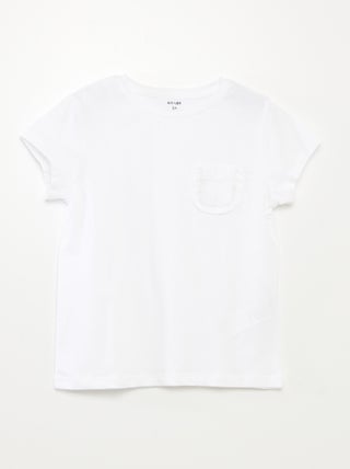 Camiseta de manga corta con bolsillo en el pecho
