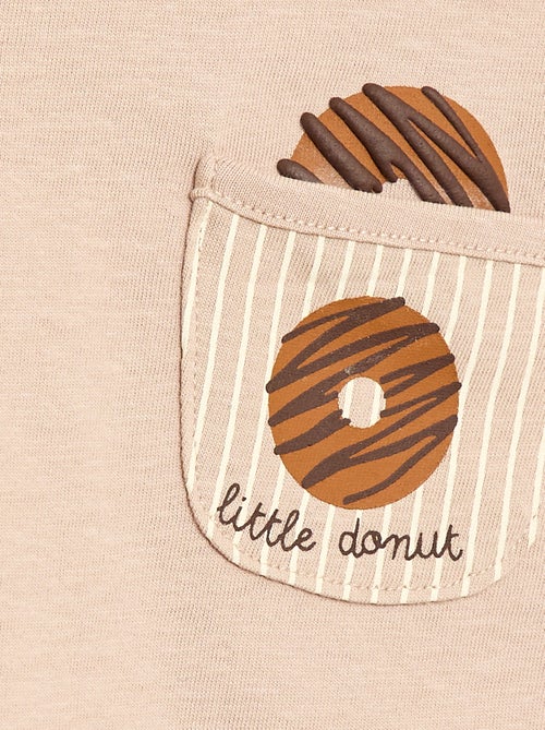 Camiseta de manga corta con bolsillo en el pecho estampado - Kiabi