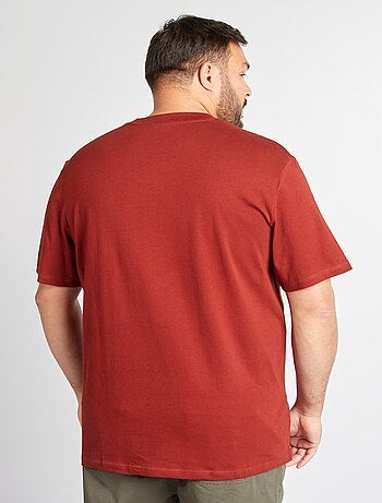 Camiseta de manga corta con bolsillo en el pecho