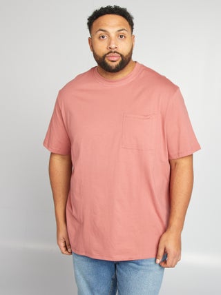 Camiseta de manga corta con bolsillo en el pecho