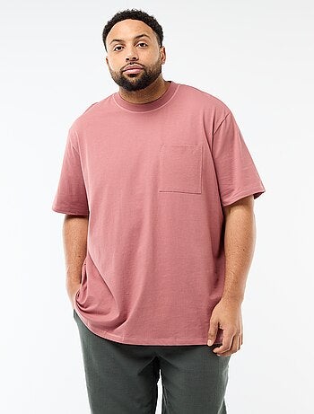 Camiseta de manga corta con bolsillo en el pecho