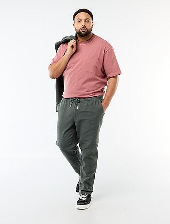 Camiseta de manga corta con bolsillo en el pecho