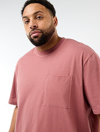 Camiseta de manga corta con bolsillo en el pecho